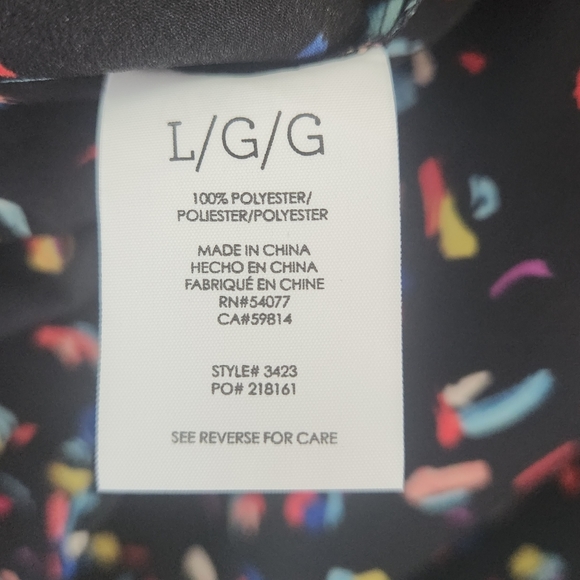 Cabi Ferris Confetti Print Button Front Blouse Large - Picture 8 of 9